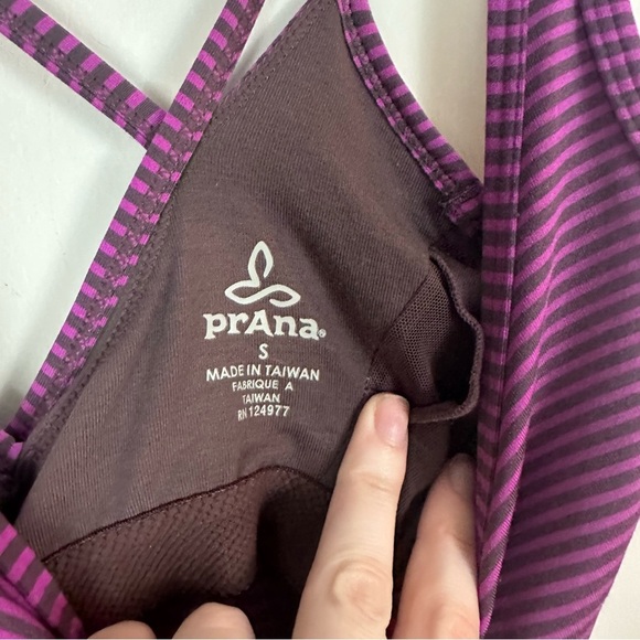 Prana | Brown and Pink Striped Strappy Athletic Dress Size Small - Picture 3 of 6